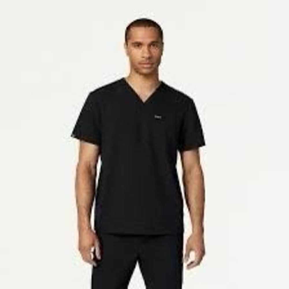 NWT Jaanuu Mens Platt Classic Scrub Top Sz L Midnight Navy
